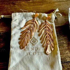 Kendra Scott Rose Gold Hanging Earrings